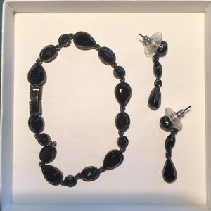 Black jewelry set